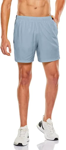Vista 2 de TSLA Men's Active Running Shorts, Training Exercise Workout Shorts, Quick Dry Gym Athletic Performance Shorts with Pockets