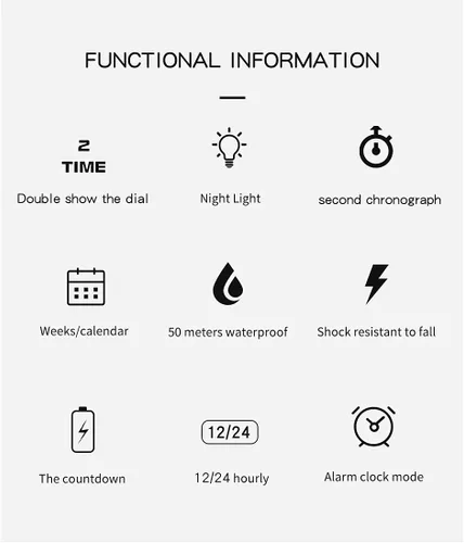 Vista 6 de KXAITO Women's Ladies Outdoor Waterproof Sports Watch Quartz Watch Fashion Bracelet Movement Analog-Digital Display Nurse Wrist Watches