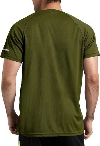 Vista 3 de Holure Camisa de entrenamiento de manga corta de secado rápido para hombre