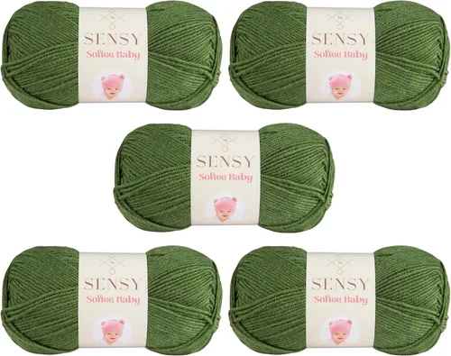 Vista 35 de Sensy Softee Hilo para Bebé, 3.5 oz, 275 yardas, Gauge 3 Light (Almendra)