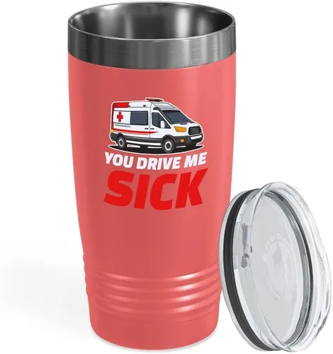 Vista 14 de Ambulance Driver Black Viking Tumbler 20oz – I Drive The Wee Woo Bus – Hospitales EMT Pacientes Transportando Técnico Enfermo Apreciación Med