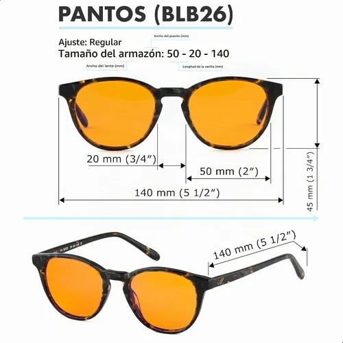 Vista 9 de Orange Blue Light Blocking Glasses for Better Sleep - 99.5% Premium Acetate Migraine Glasses for Women & Men Mármol negro