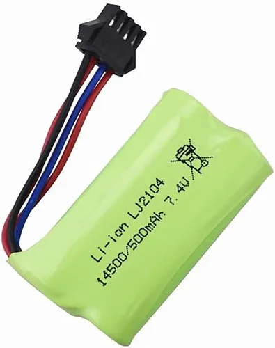 Vista 6 de 2 unids 7.4 V 500 mAh batería de litio para EC16 control remoto Off Road piezas de batería de litio del coche
