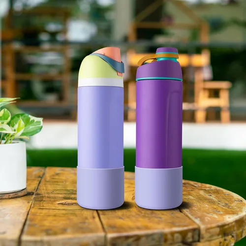 Vista 6 de 2 botas de silicona para botella de agua Owala de 24 onzas, 32 onzas, 40 onzas, funda protectora antideslizante para botellas de agua de acero