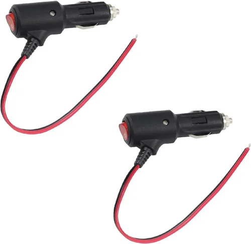 Vista 14 de SPARKING - Enchufe macho de repuesto para encendedor de cigarrillos de 12 V con interruptor de encendido y apagado - 1 pie, enchufe macho de 12 V