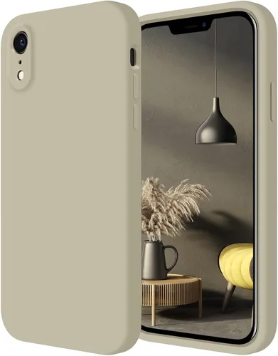 Vista 13 de FireNova Funda diseñada para iPhone XR, de silicona mejorada [borde recto] y [protección de cámara] con forro de microfibra suave antiarañazos, 6.1