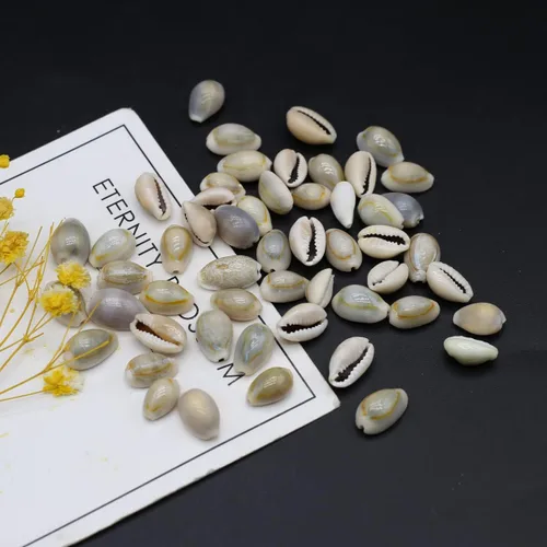 Vista 3 de Acuario de concha natural para pecera, cuentas hechas a mano para hacer joyas, manualidades, pulsera, accesorio