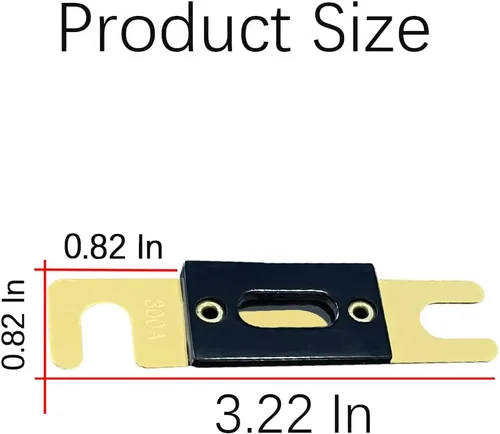 Vista 2 de 6 unidades ANL - Controlador de protección de fusibles chapado en oro, hoja de fusible de protección eléctrica, accesorios automotrices universales
