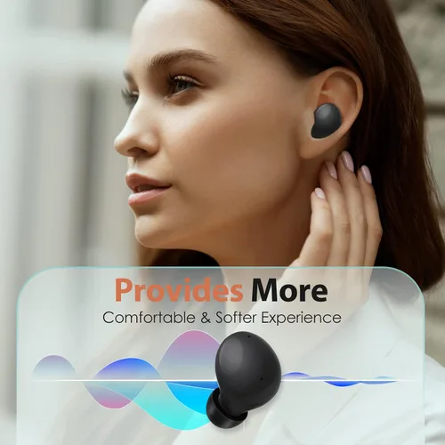 Vista 6 de Puntas de espuma viscoelástica para Samsung Galaxy Buds 2 / Plus/Beats Studio Buds, sin dolor de silicona en las orejas, almohadillas de repuesto