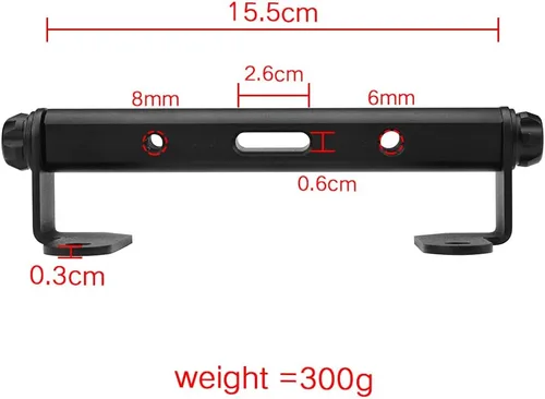 Vista 2 de Barra transversal multifuncional para motocicleta, barra de equilibrio, navegación GPS, extensión de soporte para manillar compatible con Suzuki