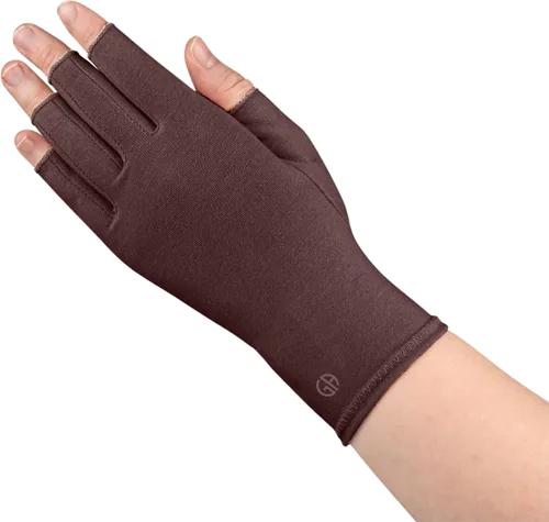 Vista 12 de GRACE & ABLE Guantes de compresión para artritis - Dedo abierto, mezcla de algodón, soporte de mano ligero y transpirable