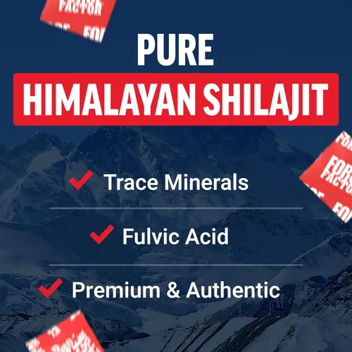 Vista 3 de Force Factor Supreme Shilajit, shilajit del Himalaya prémium para hombres y mujeres, promueve la energía, la resistencia, la salud inmunológica