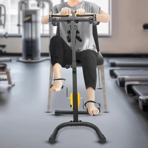 Vista 2 de Bicicletas estacionarias para gimnasio en casa, bicicleta de ejercicio/bicicleta ejercitadora de pedales con altura ajustable para bicicleta