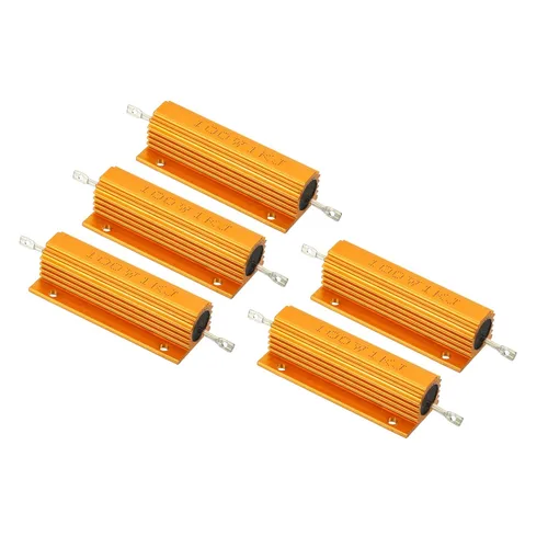 Vista 24 de PATIKIL Resistencia de carcasa de aluminio de 100 W 0.01 ohmios, paquete de 5 resistencias de carcasa de aluminio con carcasa de alambre enrollado