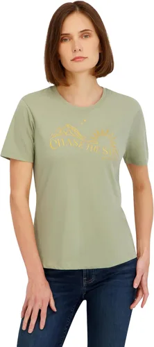 Vista 6 de Spyder Camiseta de manga corta con estampado de sol metálico para mujer Negro