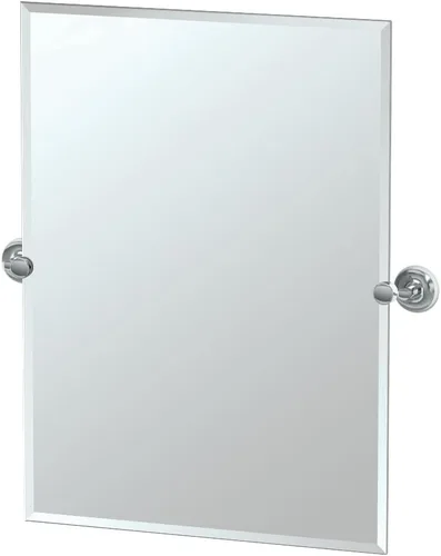 Vista 13 de Gatco Designer II - Espejo rectangular sin marco, cromado, montado en la pared, 24 pulgadas de alto x 19.50 pulgadas de ancho, espejo biselado