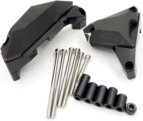 Vista 3 de Easygo - Funda protectora de motor para YAMAHA MT-07 FZ 07 FZ07 2014-2018 (Negro)