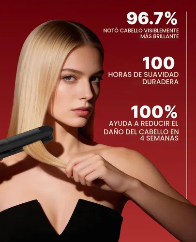 Vista 6 de GLAMPALM Clásico vibratorio de 1" totalmente cerámico Plancha de pelo