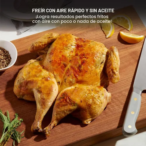 Vista 4 de Chefman TurboFry Touch - Freidora de aire táctil, tamaño familiar de 8 cuartos de galón, controles digitales de un solo toque para cocinar