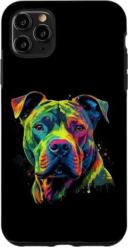 Vista 13 de Pit Bull Mom Dog Lover Colorful Artistic Pitbull Owner Women Case for iPhone 17