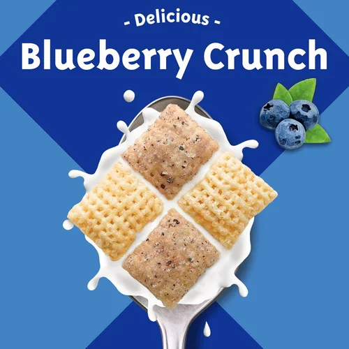 Vista 3 de Cereal de Arándanos Chex, Cereal para el desayuno sin gluten, hecho con grano integral, 12 onzas 0.35 onzas de grano entero por porción, buena