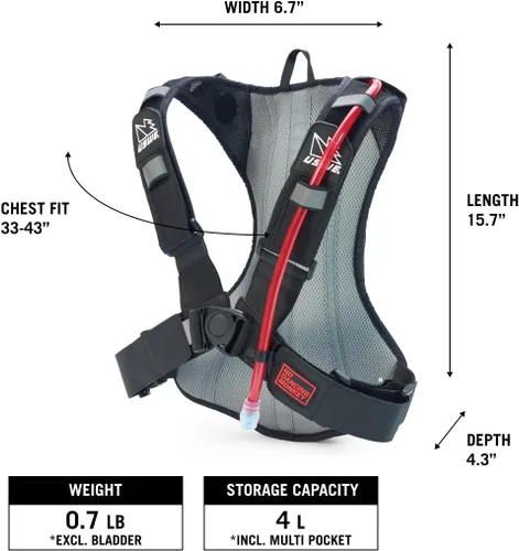 Vista 5 de USWE Outlander Hydration Mochila 4 L Poliéster