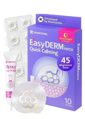 Vista 10 de EasyDerm - Juego de parches coreanos para espinillas en 4 pasos + extractor de doble punta 2 en 1, para un cuidado completo de la piel