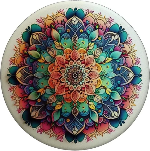 Vista 3 de PopSockets con diseño de mandala PopGrip intercambiable