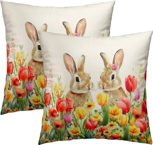 Vista 56 de Giwawa Juego de 2 fundas de almohada de calabaza otoñal de 16 x 16 pulgadas, fundas de cojín de algodón de madera de girasol para sofá, patio