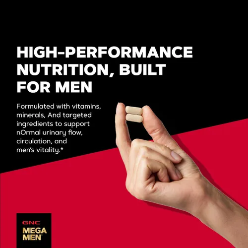 Vista 4 de Cápsulas GNC Mega, para la próstata y virilidad para hombres 90