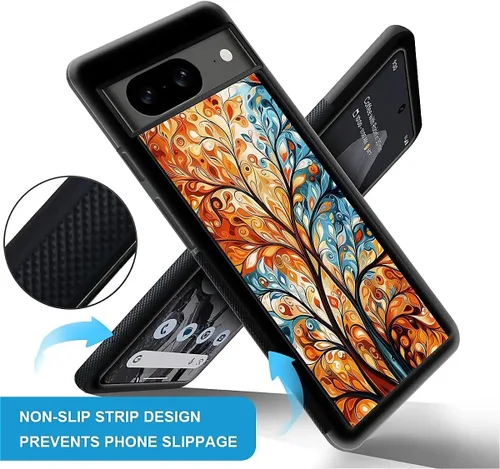 Vista 1920 de Compatible con Google Pixel 4A 5G Mobile Case Creative Acrylic Panel trasero Silicona Protección Grip especialmente diseñado para Google Pixel 4A 5G