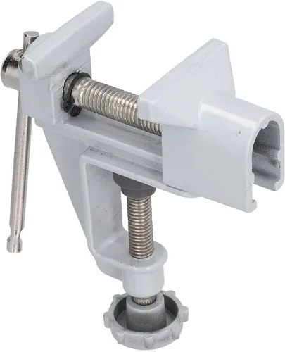 Vista 2 de Tornillo de mesa, herramienta de tornillo de banco y tubería, abrazadera multifuncional para mesa resistente, abrazadera de tornillo de banco