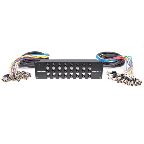 Vista 8 de Seismic Audio SARMSS-32x530 - Cable de serpiente, divisor combinado XLR TRS de 32 canales para montaje en bastidor, troncos XLR de 5 y 30 pies