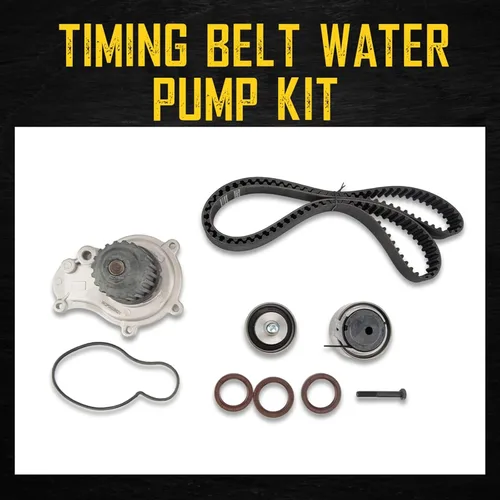 Vista 4 de KAC Kit de correa de distribución del motor con tensor de juntas de bomba de agua compatible con PT Cruiser 03-10, Sebring/Stratus 03-06, Caravan