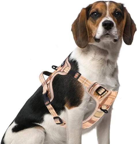 Vista 50 de PUPTECK Arnés sin tirones para perro, tamaño pequeño, ajustable, reflectante, con asa, de fácil control, cómodo y suave acolchado para perros Negro