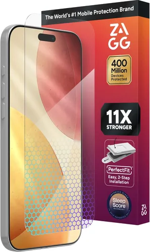 Vista 12 de ZAGG XTR para iPhone SE (3ª/2ª generación), 8, 7, 6s, 6, vidrio, protección D3O de borde a borde, filtro de luz azul, InvisibleShield, sensibilidad