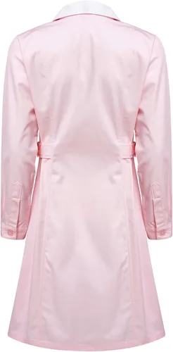 Vista 4 de Lejafay Vestidos de mujer y adultos, acampanados, solapa, botón frontal, hospital, enfermera, bata de laboratorio, uniforme