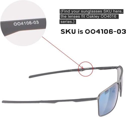 Vista 4 de Walleva Lentes de repuesto para Oakley Conductor 6 gafas de sol Múltiples opciones disponibles