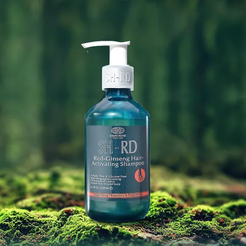 Vista 6 de SH-RD Champú activador de ginseng rojo para cabello adelgazante Extracto de hierbas, romero, vitamina B5 Levantamiento de raíces, control