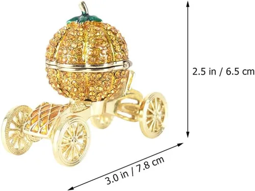 Vista 7 de BESPORTBLE Jarrones Decorativos Para Sala - Organizador de collar de calabaza, caja de almacenamiento de coche, caja de joyería de estilo europeo