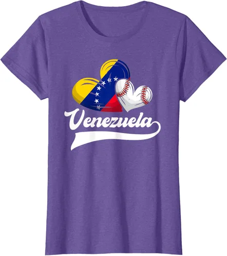 Vista 21 de Camiseta de béisbol venezolana con diseño de corazón y bandera de Venezuela, Negro