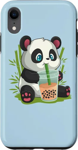 Vista 25 de Kawaii Cute Anime Panda Otaku Japanese Bubble Boba Case for iPhone 17