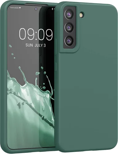 Vista 65 de kwmobile Funda compatible con Samsung Galaxy S9 - Funda de silicona TPU con acabado suave - Blue Reef