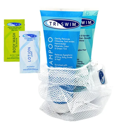Vista 7 de TRISWIM Champú de eliminación de cloro de 8.5 onzas líquidas Elimina suavemente el cloro, el agua salada y la acumulación de agua dura Alivia