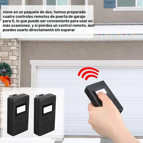 Vista 7 de Kingdder 2 piezas mando a distancia para puerta de garaje compatible con Linear Delta 3 DT DTA DTD DTC DNT00002A 8 interruptores DIP 310 MHz