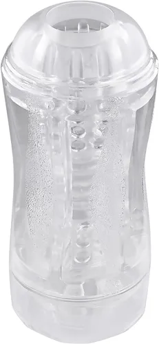 Vista 3 de Género X - Doble Fantasía - Masturbador masculino de doble extremo - transparente
