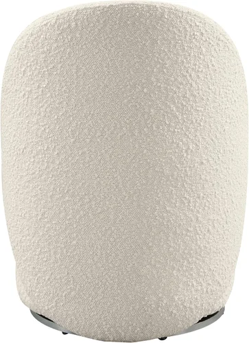 Vista 7 de OSP Home Furnishings - Silla de tocador Lystra giratoria de barril con tela de bouclé texturizada, crema