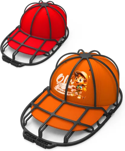 Vista 11 de XQXA Jaula de lavado de sombreros para gorras de béisbol, limpiador de sombreros para lavadora y lavavajillas, se adapta a gorras de adultos
