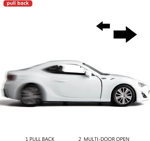 Vista 3 de RMZ City 1:36 Modelo de coche de aleación de fundición a presión Toyota 86 Coche de juguete, vehículos de juguete para niños pequeños, niños, niñas