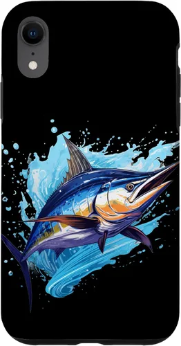 Vista 25 de Funda para iPhone 12 Pro Max con peces marinos para amantes de los pescadores y Marlin